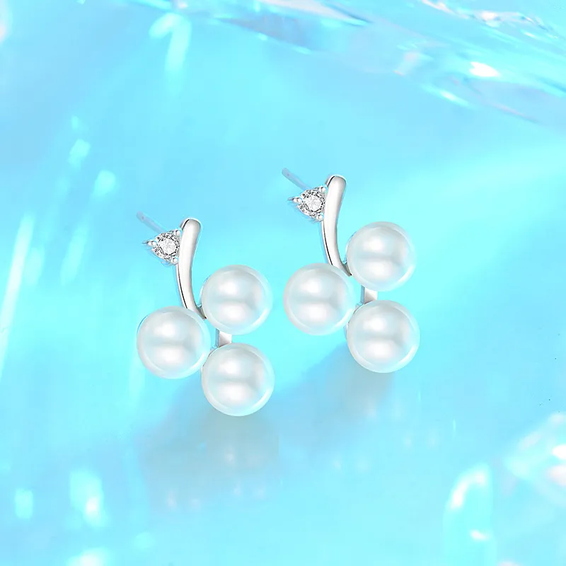 ZHENZHUAOMI Pearl Stud Earrings Women's-2