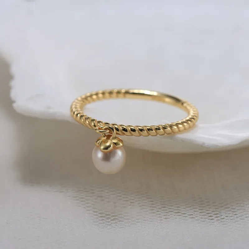 ZHENZHUAOMI Freshwater Pearl Rings Women's-4