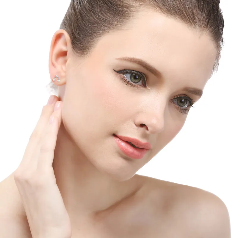 ZHENZHUAOMI Pearl Stud Earrings Women's-1