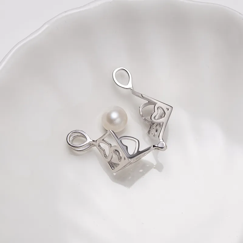 ZHENZHUAOMI Freshwater Pearl Pearl Pendants Women's-4