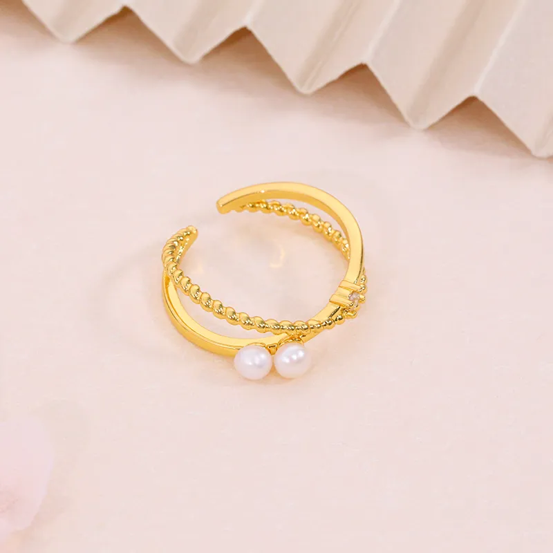ZHENZHUAOMI Freshwater Pearl Rings Women's-4