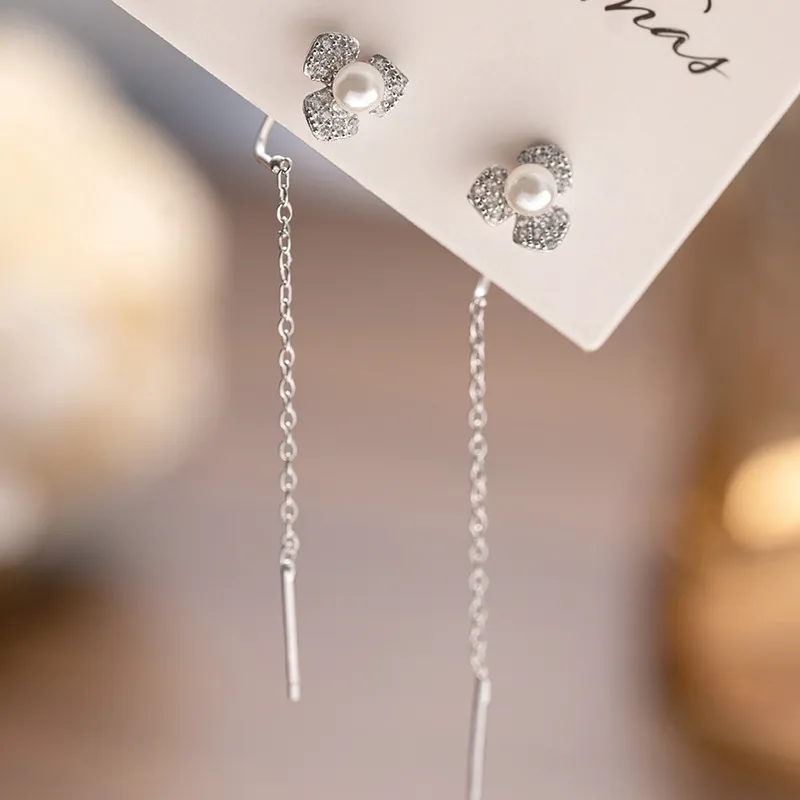 ZHENZHUAOMI Pearl Drop Earrings Women's-2