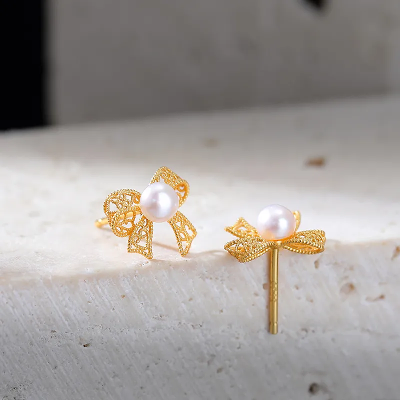 ZHENZHUAOMI Pearl Stud Earrings Women's-3