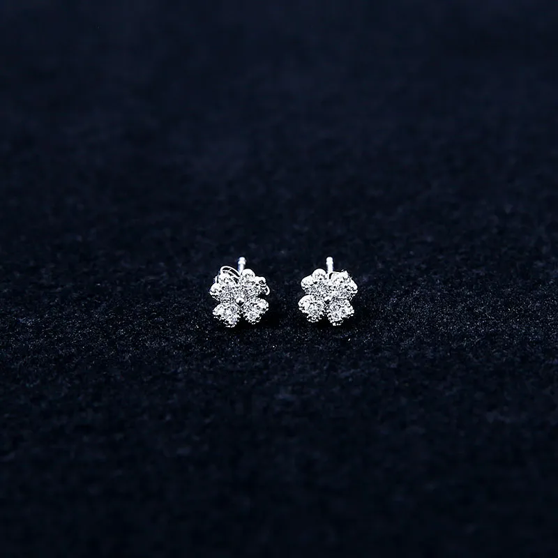 WIR ORNAMENTS Gold Plated Copper Stud Earrings Women's-6