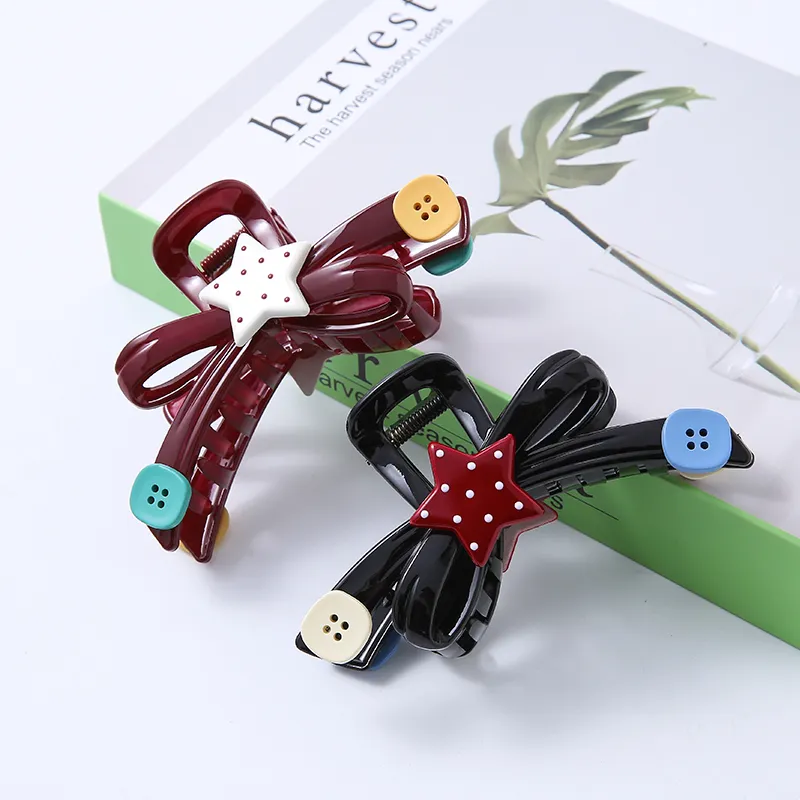 WIR ORNAMENTS Acrylic Hair Clips Women's-6