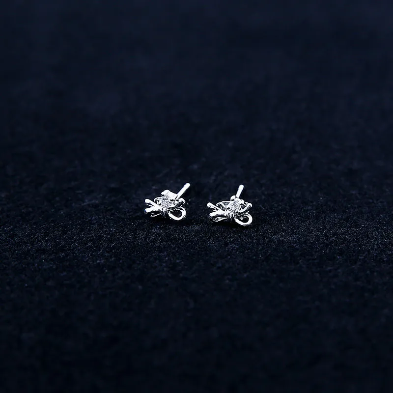 WIR ORNAMENTS Gold Plated Copper Stud Earrings Women's-2