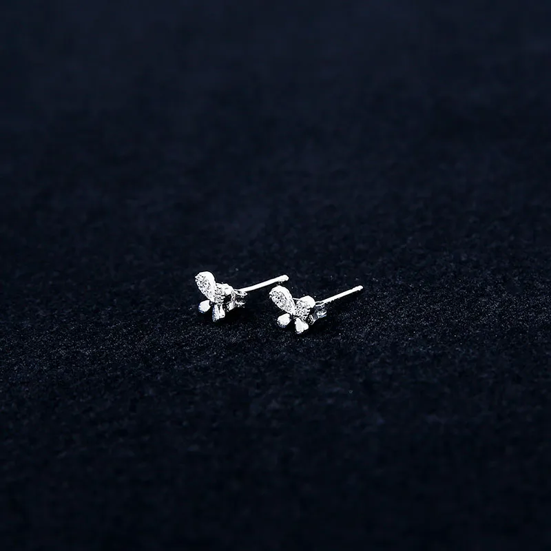 WIR ORNAMENTS Gold Plated Copper Stud Earrings Women's-9