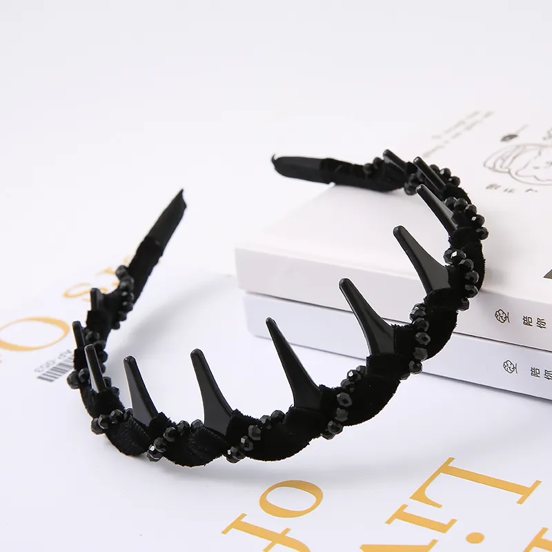 WIR ORNAMENTS Acrylic Imitation Velvet Headbands Women's-1