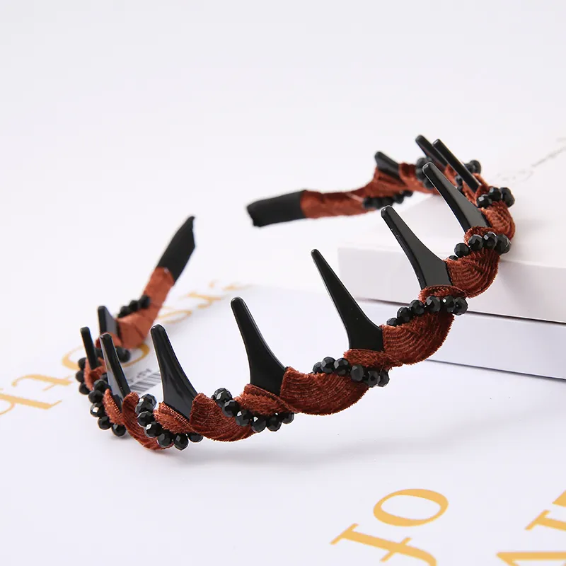WIR ORNAMENTS Acrylic Imitation Velvet Headbands Women's-8