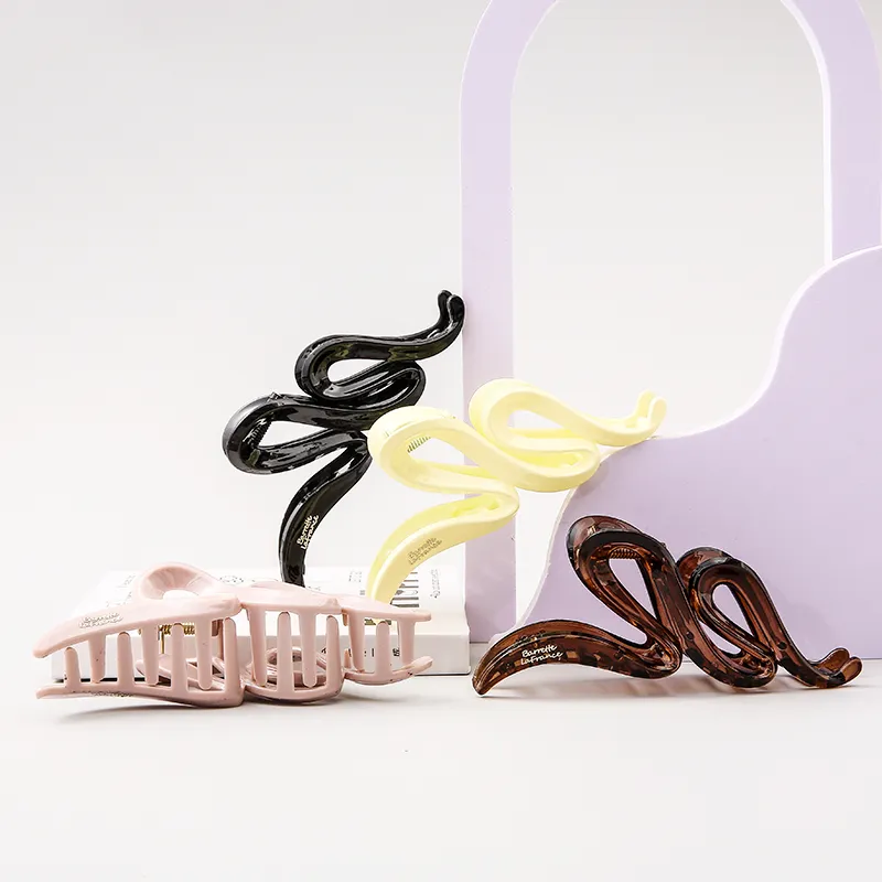 WIR ORNAMENTS Acrylic Hair Clips Women's-13
