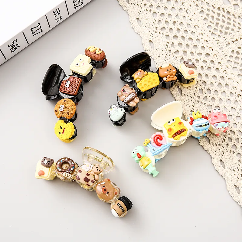 WIR ORNAMENTS Acrylic Hair Clips Women's-6