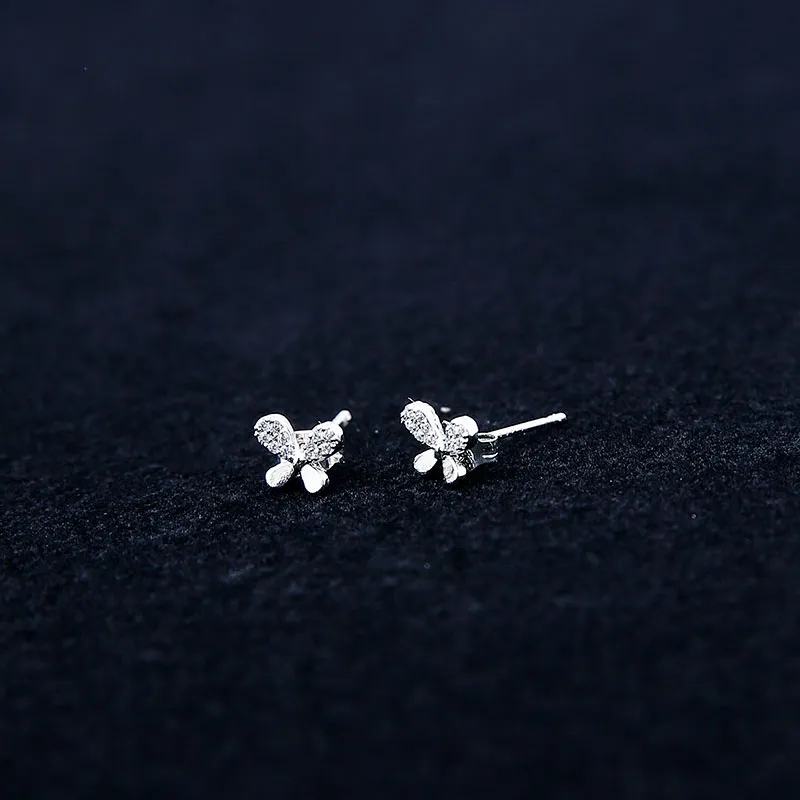 WIR ORNAMENTS Gold Plated Copper Stud Earrings Women's-8