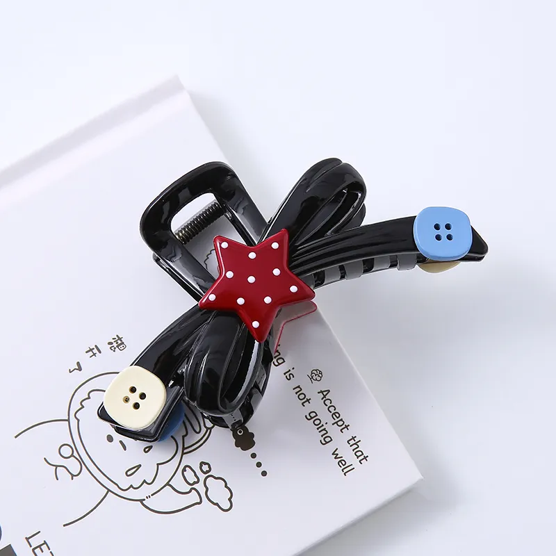 WIR ORNAMENTS Acrylic Hair Clips Women's-1