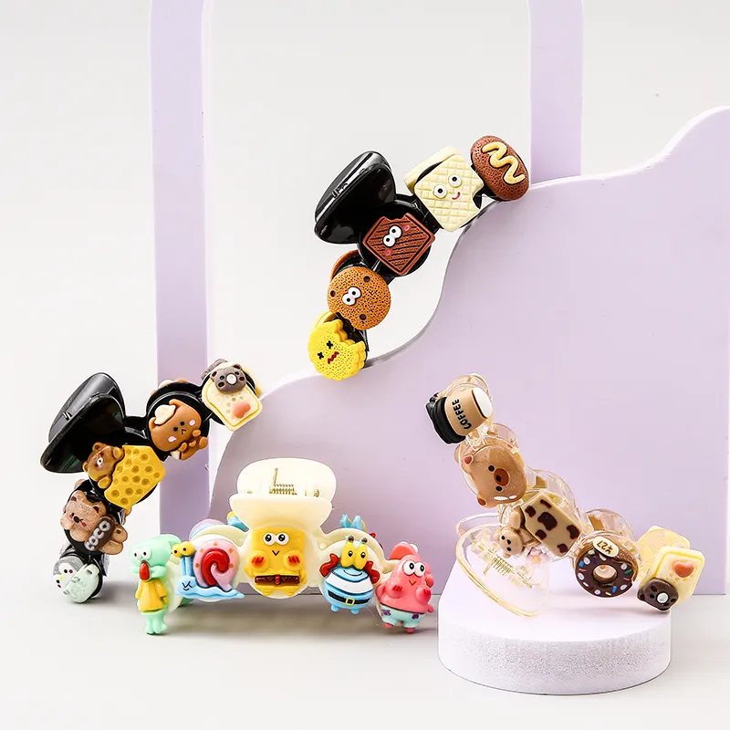 WIR ORNAMENTS Acrylic Hair Clips Women's-2
