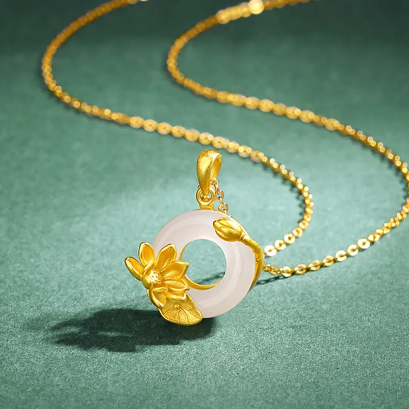 LIU GUI FU JEWELRY Chalcedony Collarbone Chain Women's-5