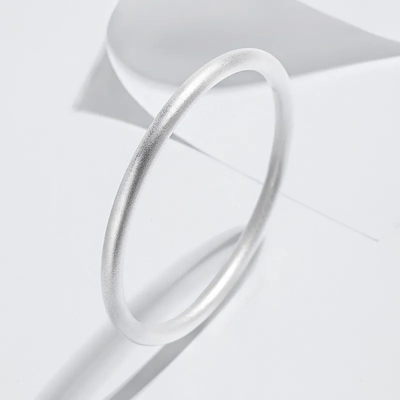 LIU GUI FU JEWELRY 999 Fine Silver Bangles Women's-4