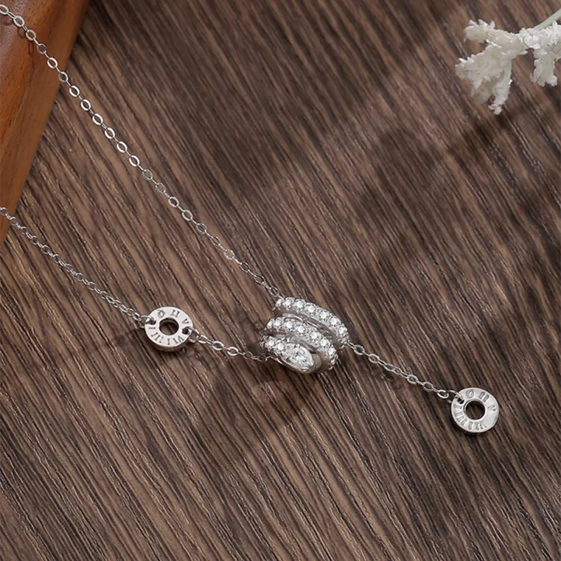 LIU GUI FU JEWELRY Sterling Silver Collarbone Chain Women's-4