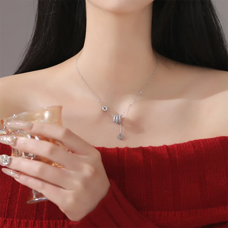 LIU GUI FU JEWELRY Sterling Silver Collarbone Chain Women's-1