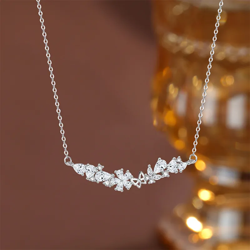 LIU GUI FU JEWELRY Sterling Silver Collarbone Chain Women's-5
