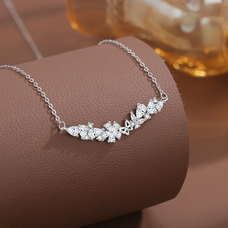 LIU GUI FU JEWELRY Sterling Silver Collarbone Chain Women's-4