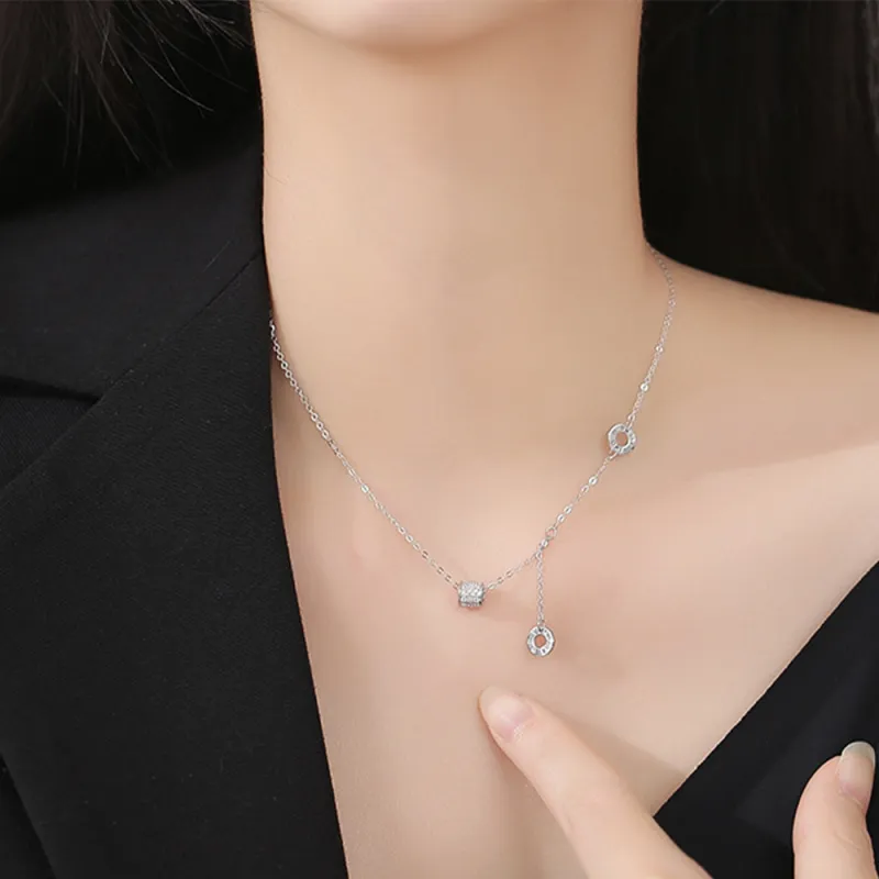LIU GUI FU JEWELRY Sterling Silver Collarbone Chain Women's-1