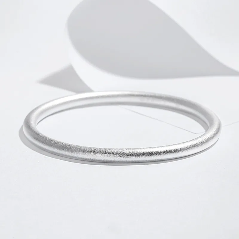 LIU GUI FU JEWELRY 999 Fine Silver Bangles Women's-3