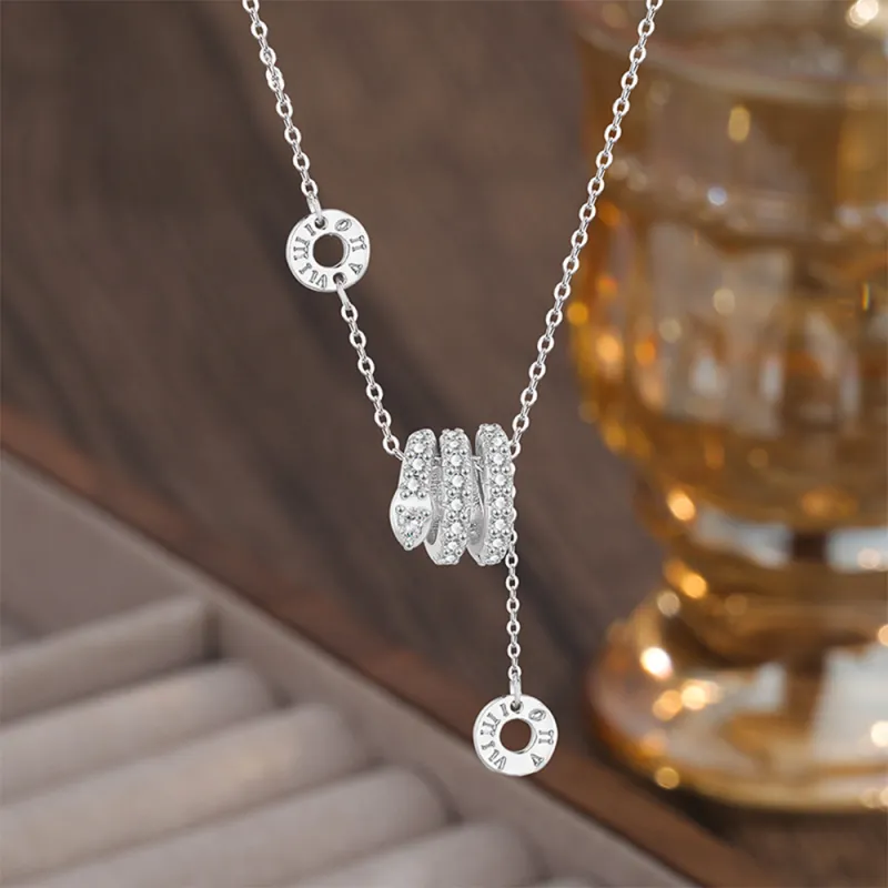 LIU GUI FU JEWELRY Sterling Silver Collarbone Chain Women's-5