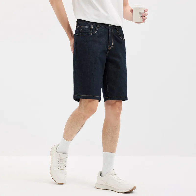 SEPTWOLVES Denim Shorts Men's Blue-2