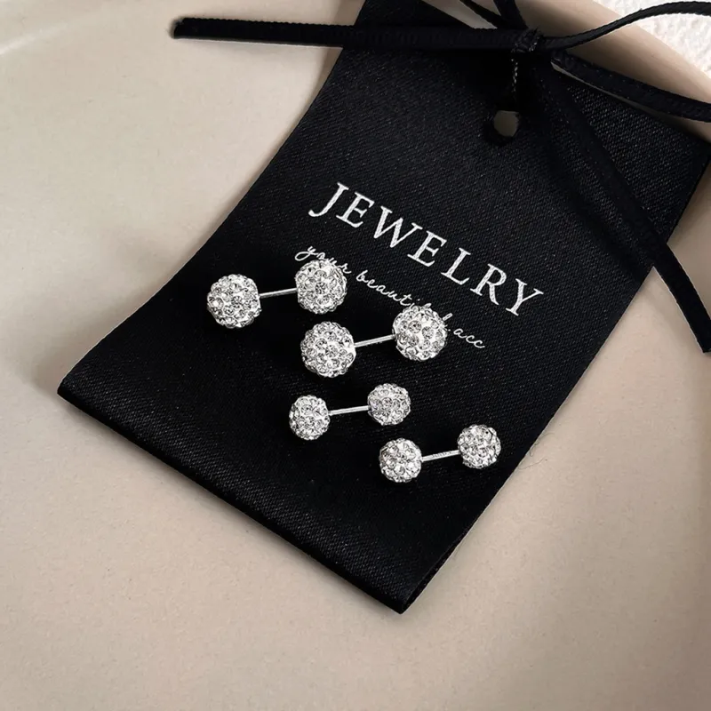 SHK Sterling Silver Stud Earrings Unisex-5