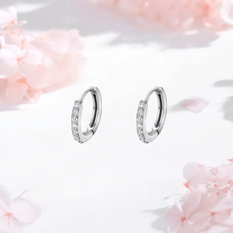 SHK Sterling Silver Earrings Unisex-2