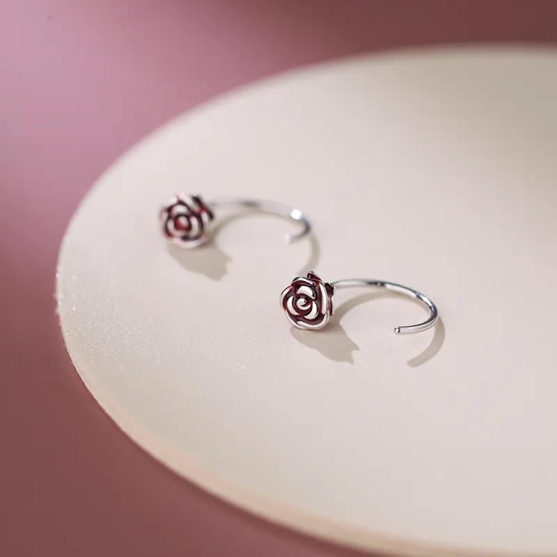 SHK Sterling Silver Earrings Unisex-3