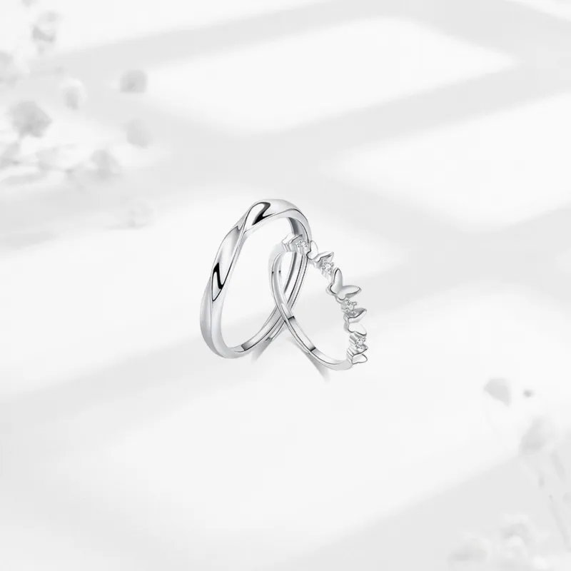 SHK Sterling Silver Rings Unisex-4