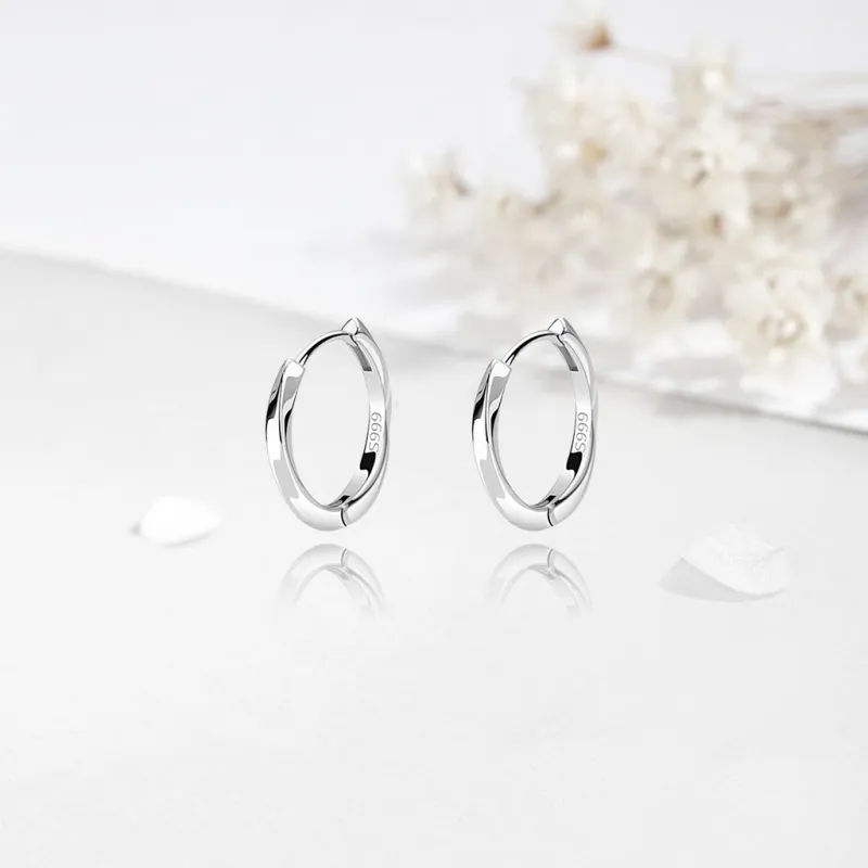 SHK Sterling Silver Earrings Unisex-6