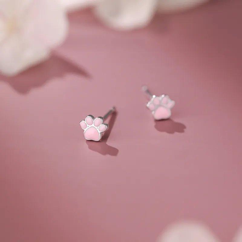 SHK Sterling Silver Stud Earrings Women's-5