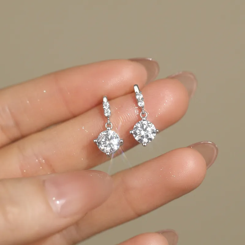 SHK Sterling Silver Earrings Women's Silver-5
