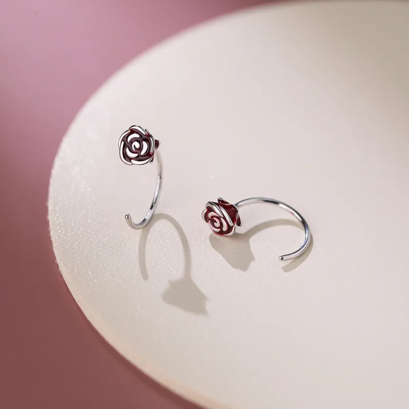 SHK Sterling Silver Earrings Unisex-4