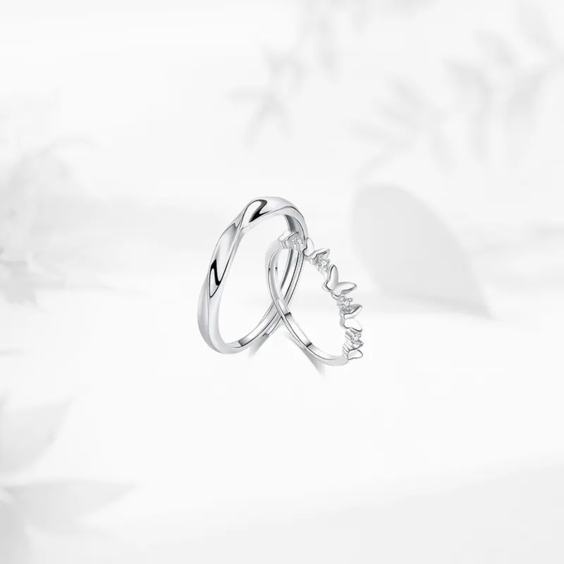 SHK Sterling Silver Rings Unisex-6