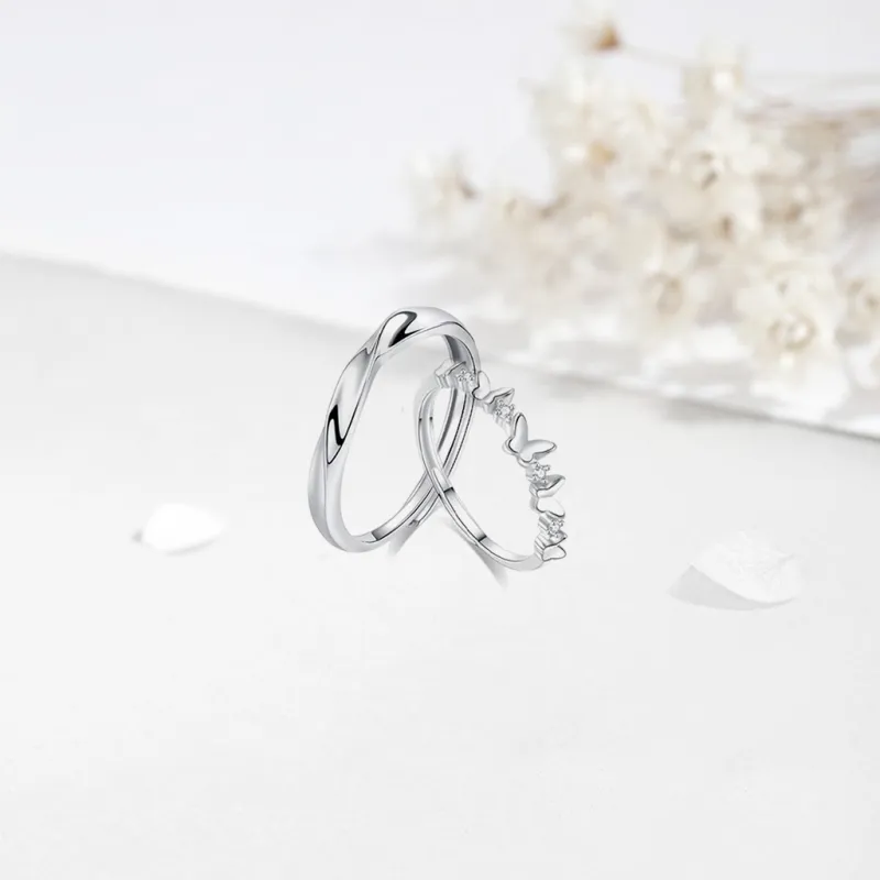 SHK Sterling Silver Rings Unisex-7