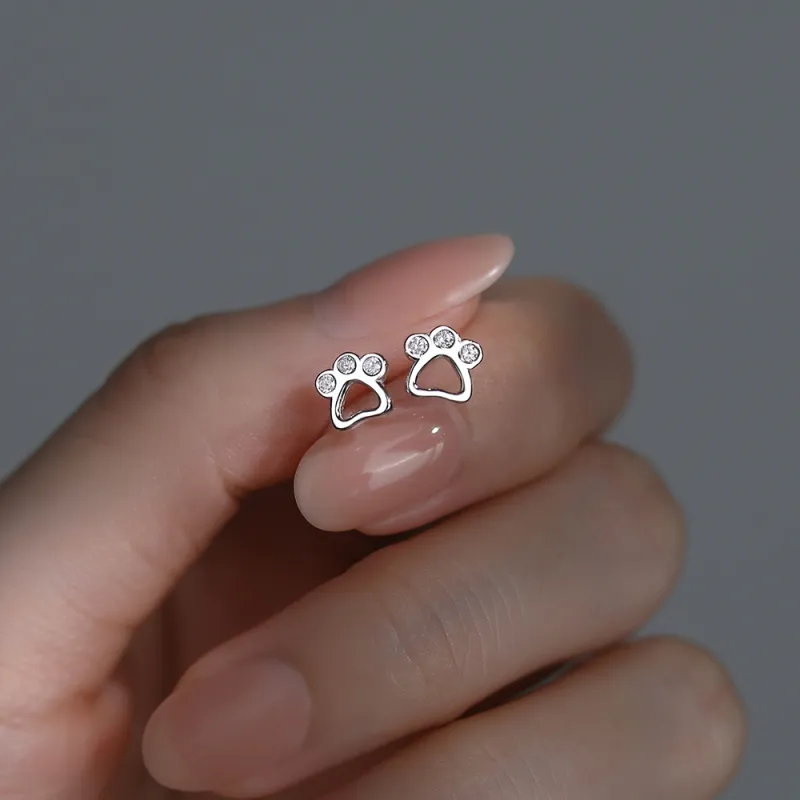 SHK Sterling Silver Stud Earrings Women's-3