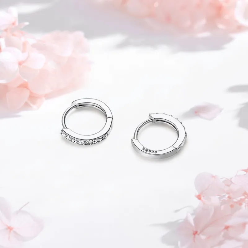 SHK Sterling Silver Earrings Unisex-5