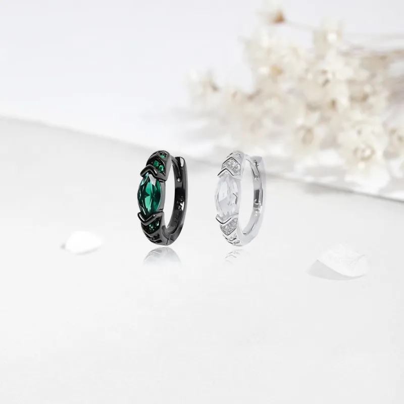 SHK S999 Fine Silver Earrings Unisex-6