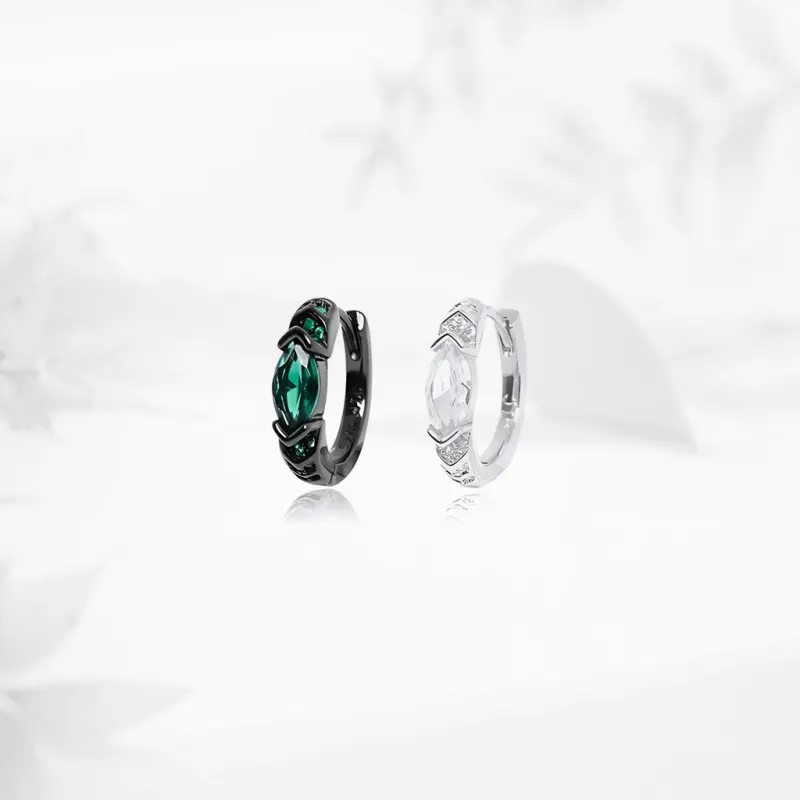 SHK S999 Fine Silver Earrings Unisex-8