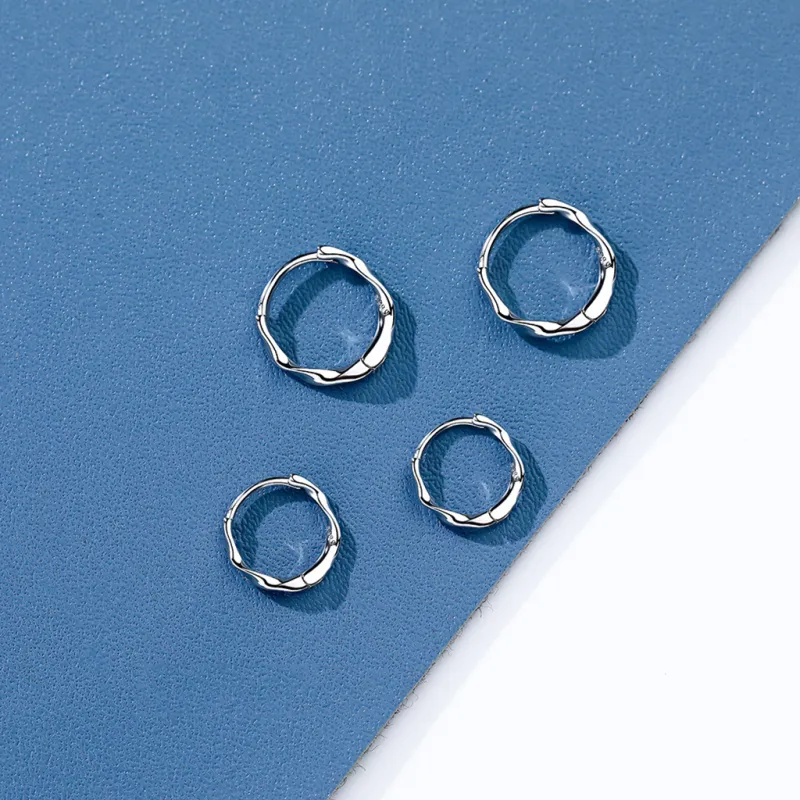 SHK Sterling Silver Earrings Unisex-5