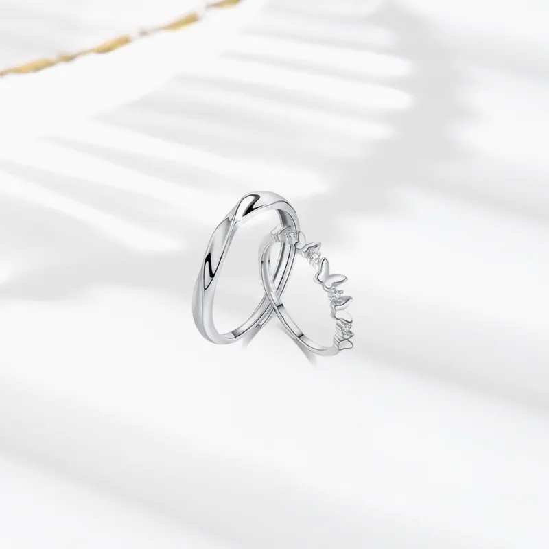 SHK Sterling Silver Rings Unisex-5