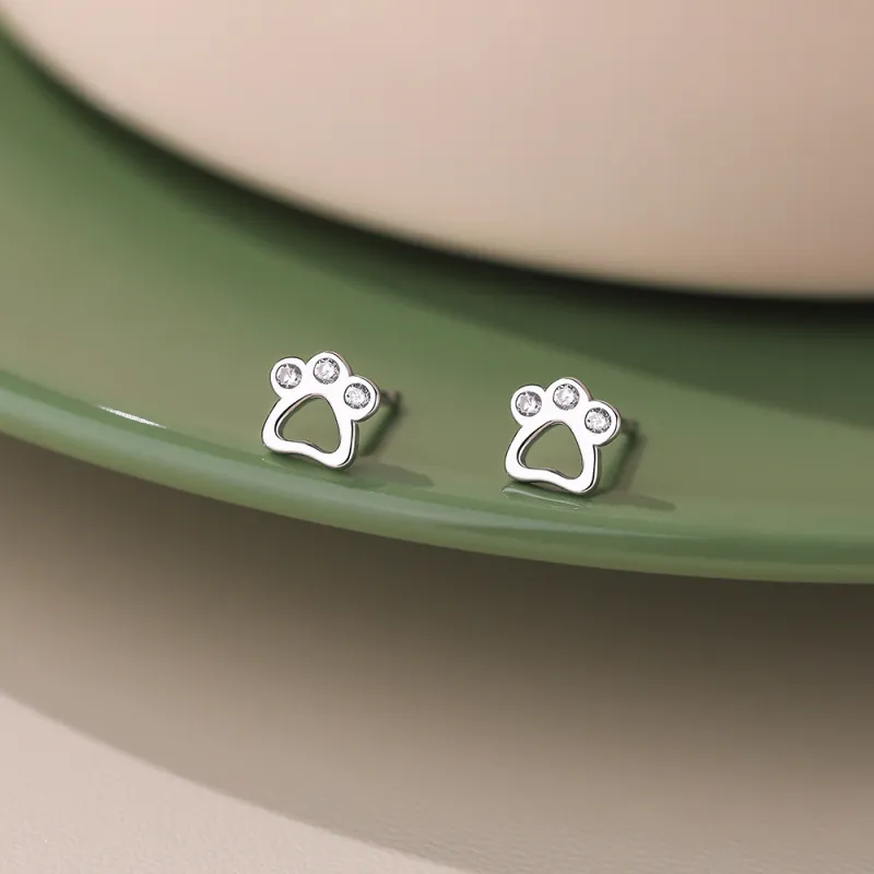 SHK Sterling Silver Stud Earrings Women's-1