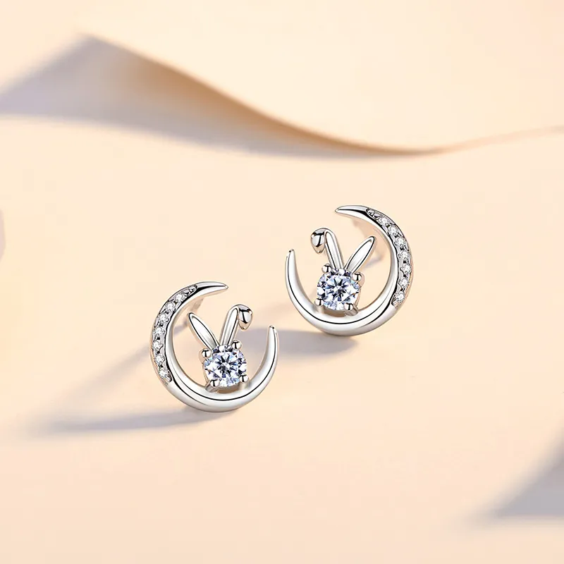 ZUOHUO S999 Fine Silver Stud Earrings Women's-5
