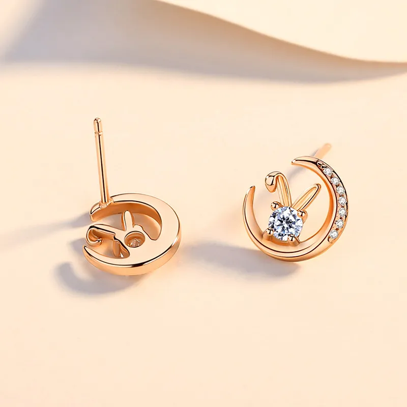 ZUOHUO S999 Fine Silver Stud Earrings Women's-3