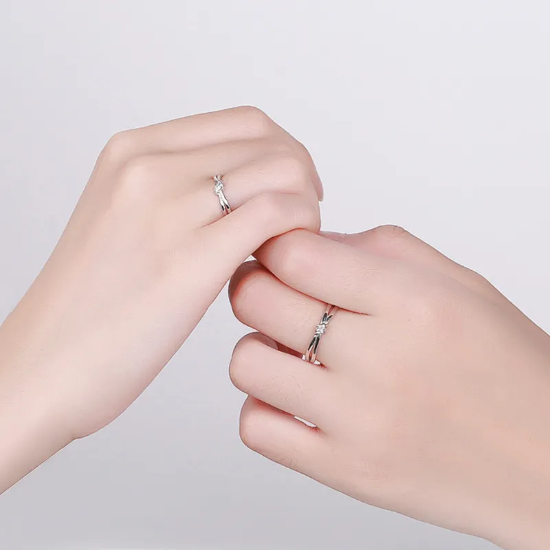 ZUOHUO S999 Silver Rings Unisex Silver White-4