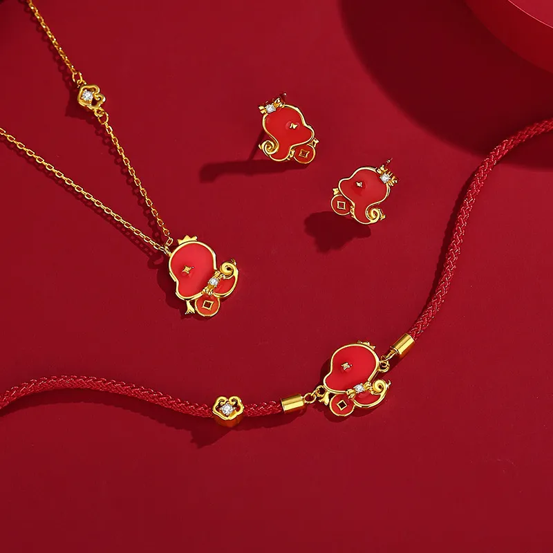 ZUOHUO S925 Silver Necklaces Women's Champagne Gold-5