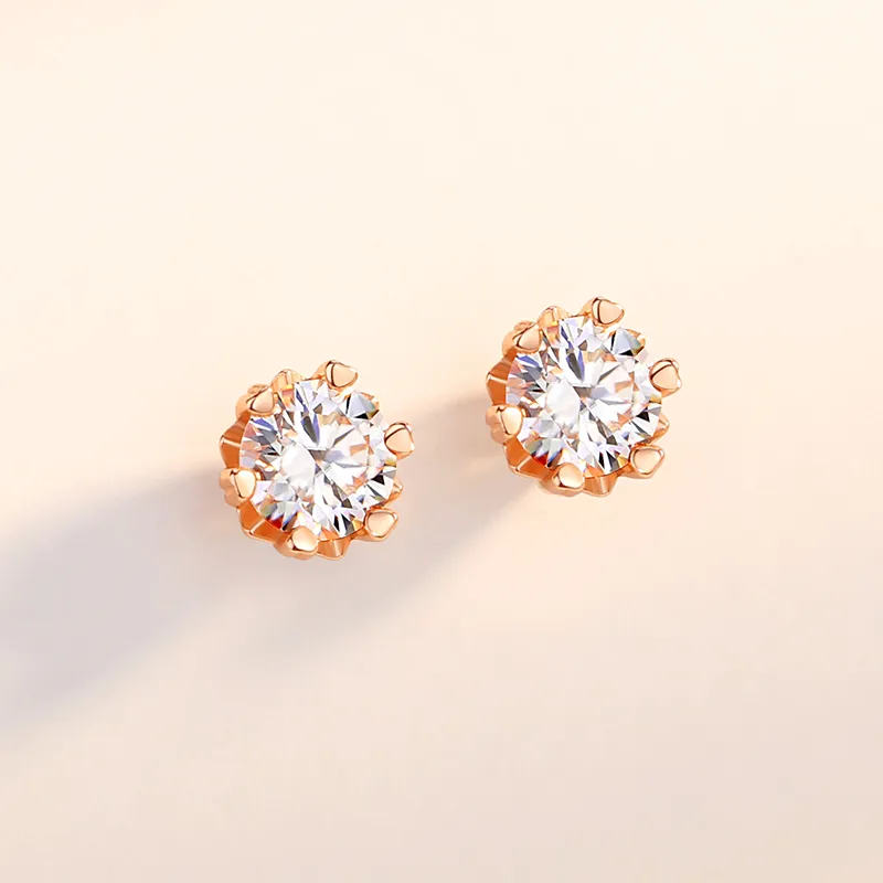 ZUOHUO S999 Silver Stud Earrings Women's-1